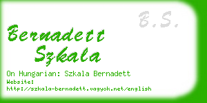 bernadett szkala business card